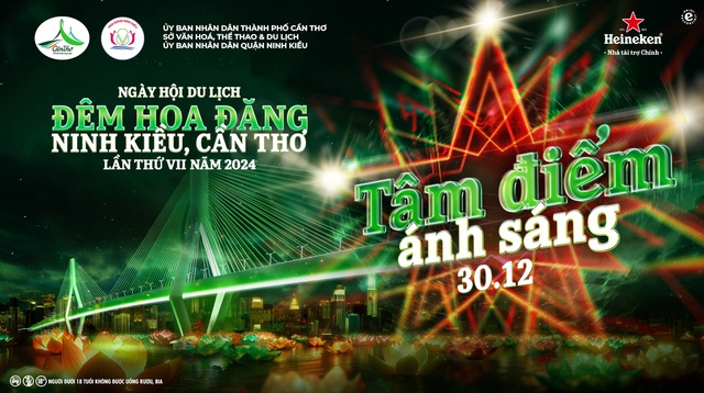 Cần Thơ thắp sáng Ngày hội Du lịch - Đêm Hoa đăng Ninh Kiều cùng Heineken