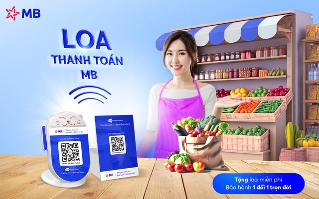 MB tặng miễn phí thiết bị loa thanh toán cho hộ kinh doanh nhỏ- Ảnh 2.