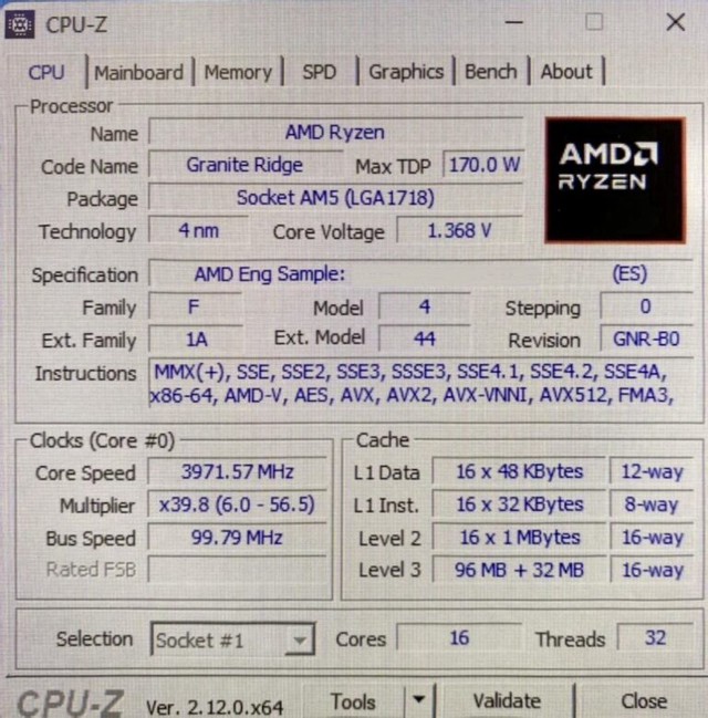 Lộ thông số AMD Ryzen 9 9950X3D với xung nhịp cao cùng 3D V-Cache- Ảnh 1.