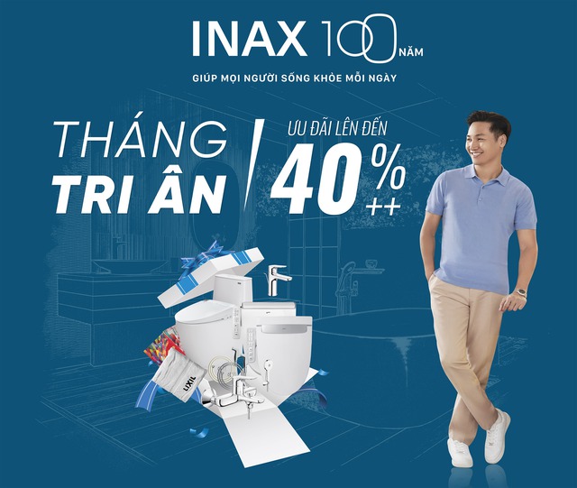 Kỷ niệm 100 năm, INAX tung chiến dịch khuyến mãi lớn tại hệ thống cửa hàng- Ảnh 2.