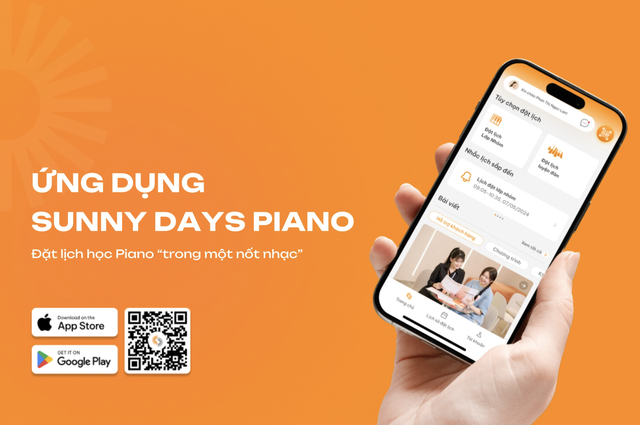 Sunny Days Piano phát triển ứng dụng học tập dành riêng cho học viên