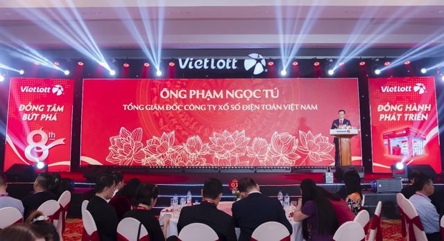 Ông Phạm Ngọc Tú - Tổng giám đốc Vietlott phát biểu tại hội nghị