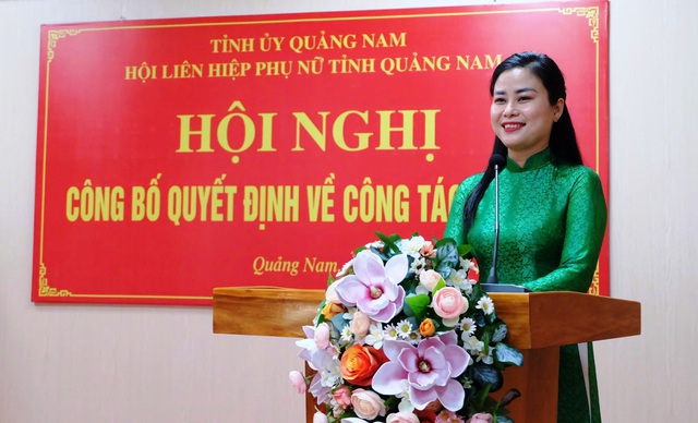 Chị Đặng Thị Bảo Trinh làm Phó chủ tịch Hội LHPN tỉnh Quảng Nam- Ảnh 1.