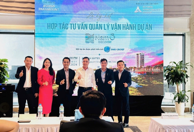 Đại diện chủ đầu tư Asiana Paramount, Altara Hospitality Group và đơn vị phát triển dự án DNU Group tại sự kiện ký kết ghi nhớ hợp tác