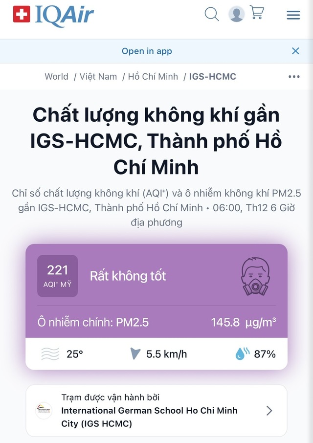 Ô nhiễm không khí vượt báo động đỏ, sáng nay trời TP.HCM mù mịt- Ảnh 6.