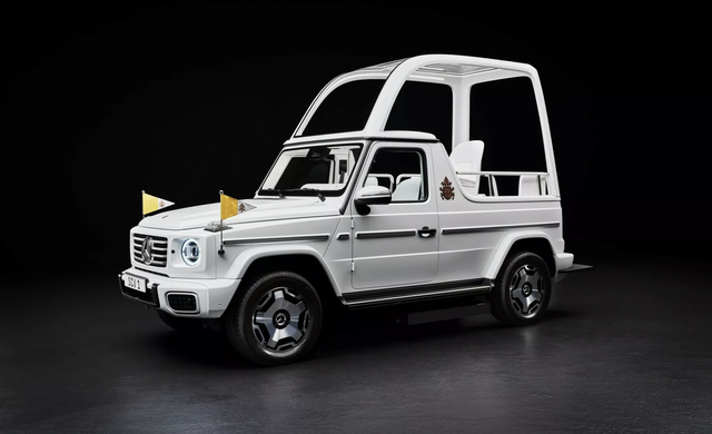 Mercedes G-Class phiên bản điện thiết kế dành riêng cho Đức Giáo hoàng Francis- Ảnh 2.