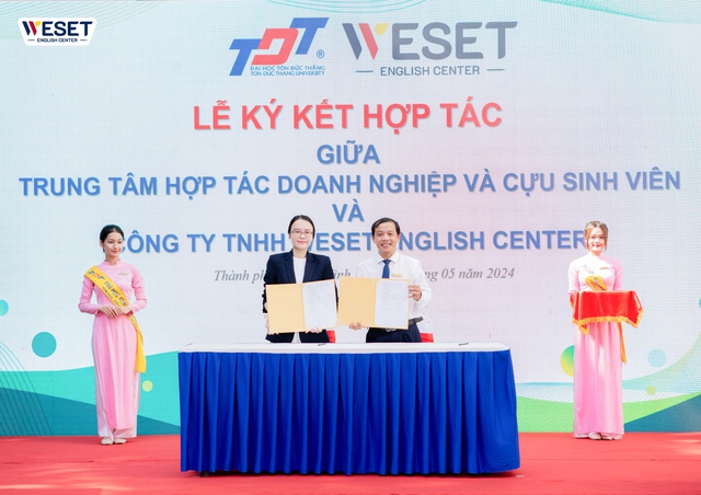 WESET và Trung tâm Hợp tác Doanh nghiệp và Cựu sinh viên - Trường đại học Tôn Đức Thắng ký kết hợp tác