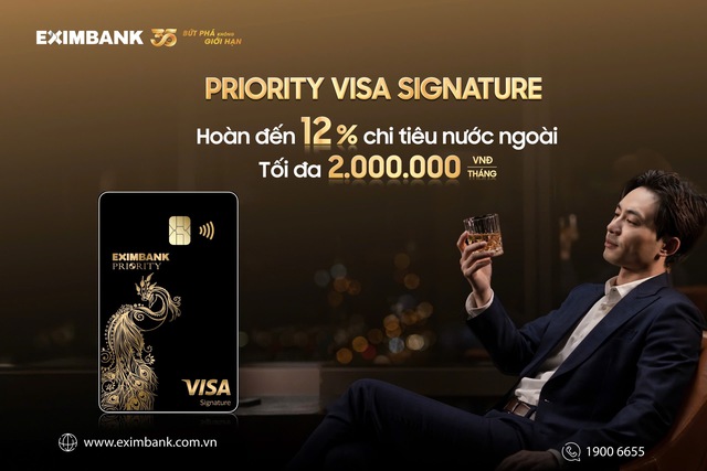 Thẻ VISA Signature Eximbank không chỉ là công cụ tài chính, mà còn là biểu tượng của phong cách sống hiện đại và đẳng cấp