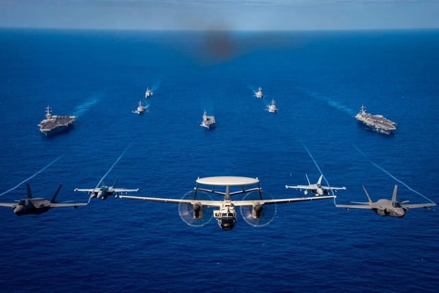 Mỹ sẽ điều động 5 tàu sân bay đến Tây Thái Bình Dương- Ảnh 1.