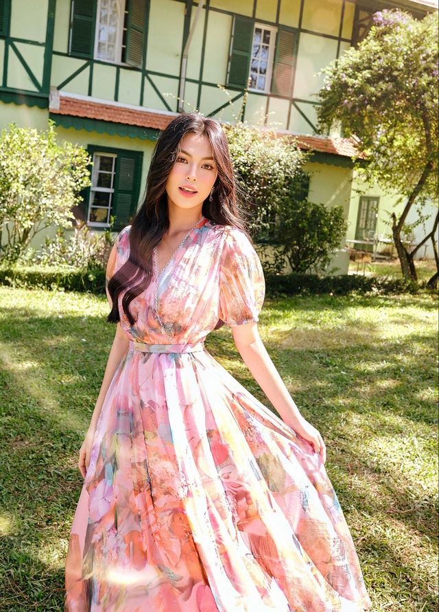 🌻🌻 Váy hoa liti vintage đẹp thanh lịch Đầm hoa dáng xoè🌻 - Đầm, váy nữ |  ThờiTrangNữ.vn