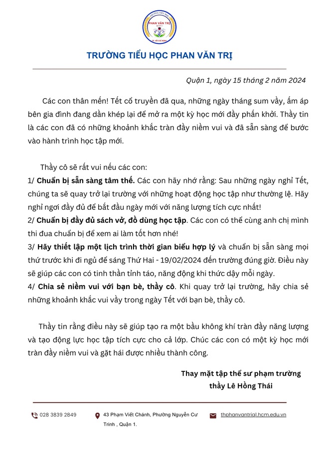 Tiến sĩ tâm lý hướng dẫn học sinh sớm bắt nhịp việc học sau tết- Ảnh 3.