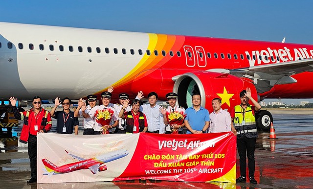 Ngày đầu năm mới Vietjet nhận tàu bay mới- Ảnh 1.