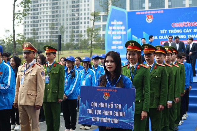 Hà Nội ra mắt 8 đội hình tình nguyện trong Tháng Thanh niên- Ảnh 4.