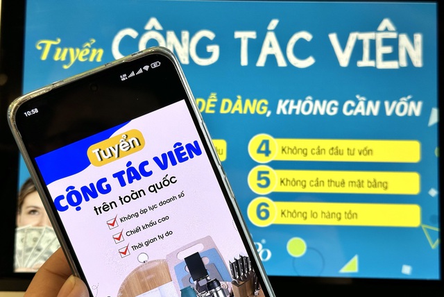 Các hình thức tuyển cộng tác viên kèm mời chào thu nhậu hậu hĩnh lại rộ lên dịp cuối năm