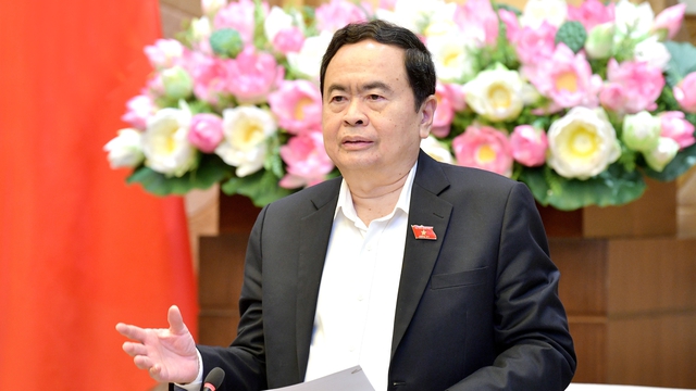 Ông Trần Thanh Mẫn, Phó chủ tịch thường trực Quốc hội, được giới thiệu để bầu làm Chủ tịch Quốc hội