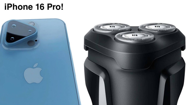 Camera iPhone 16 Pro được so sánh với máy cạo râu- Ảnh 1.