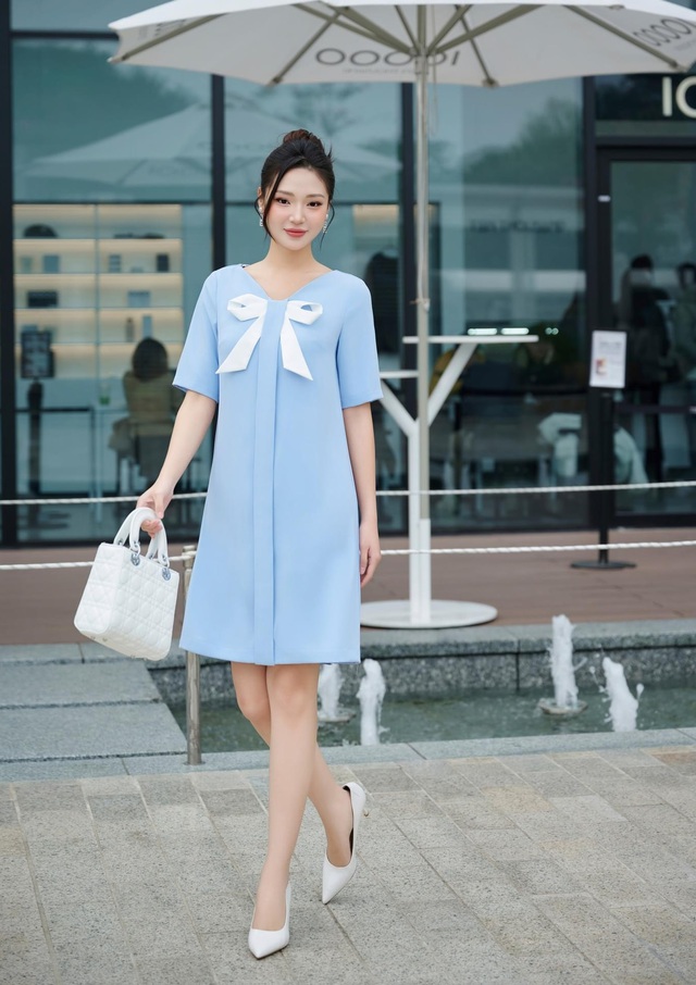 Đầm dạ hội bigsize xanh navy cực xinh (sẵn eo 80 -93cm) - MS: 528 - Gottwow