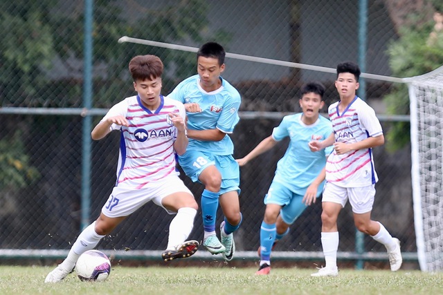 Nâng chất nhờ nhân sự mạnh từ V-League, U.19 SLNA loại PVF, hiên ngang vào bán kết- Ảnh 1.