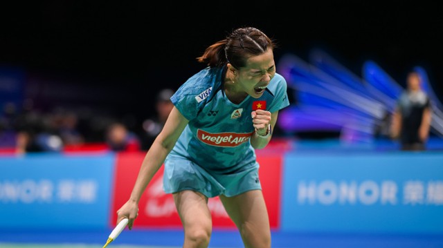 Loại tay vợt tài năng người Mỹ, Nguyễn Thùy Linh vào tứ kết cầu lông Đức mở rộng- Ảnh 2.