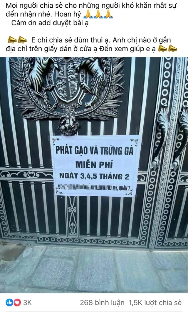 Thông báo 'phát gạo, trứng' rầm rộ trên mạng: Nhiều người đến hụt hẫng ra về- Ảnh 1.