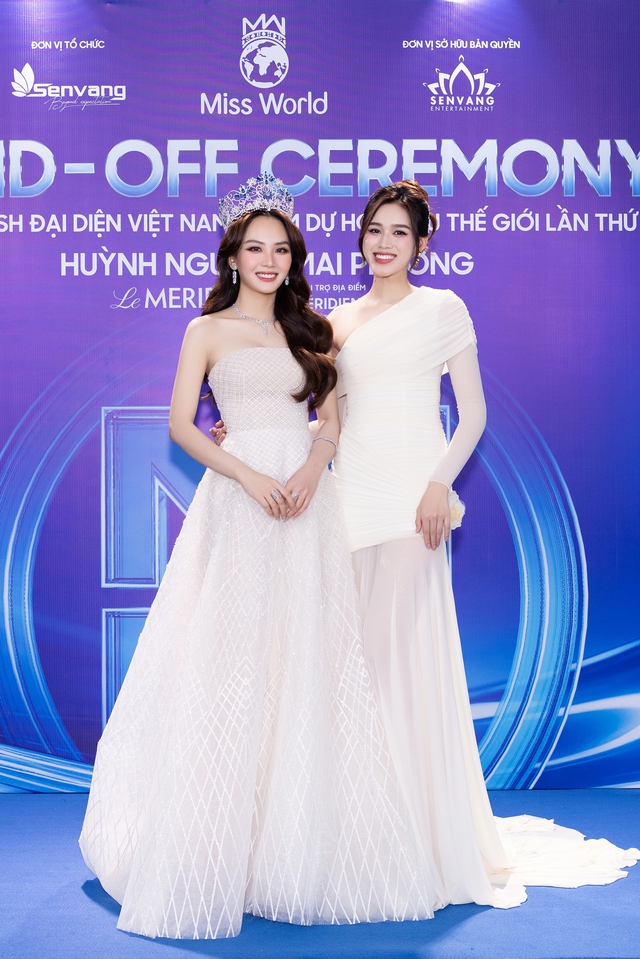 Hoa hậu Mai Phương rạng rỡ nhận sash đại diện Việt Nam tại Miss World 2024 - Ảnh 4.