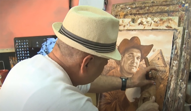 Họa sĩ Cuba biến lá thuốc lá thành tác phẩm nghệ thuật- Ảnh 2.