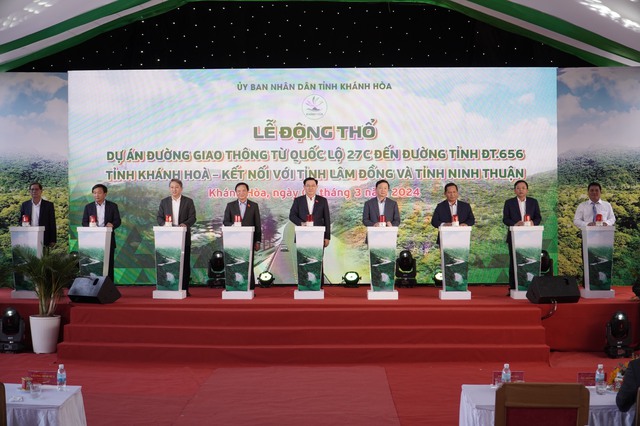 Chủ tịch Quốc hội dự lễ động thổ tuyến đường nối Khánh Hòa, Ninh Thuận, Lâm Đồng- Ảnh 2.