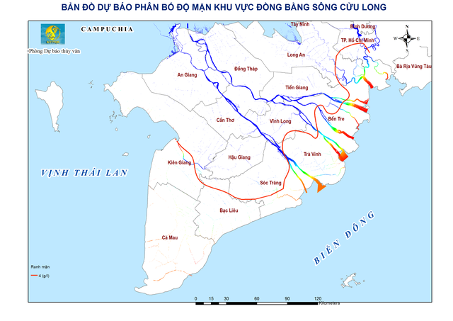 Xâm nhập mặn ở ĐBSCL cao hơn nhiều năm, có nơi 80 - 90 km- Ảnh 3.