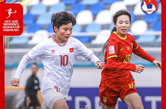 Tiền đạo U.20 nữ Việt Nam ‘xé lưới' đội Trung Quốc ở giải U.20 châu Á- Ảnh 1.