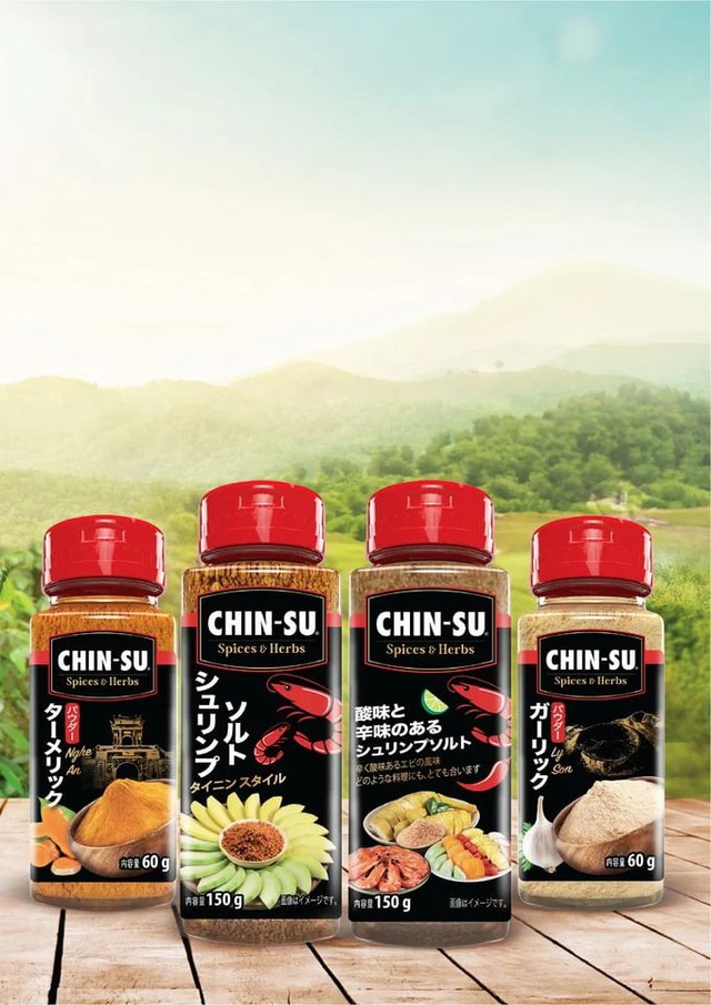 Bộ gia vị bột & hạt đặc sản CHIN-SU lần đầu tiên có mặt tại Japan Foodex