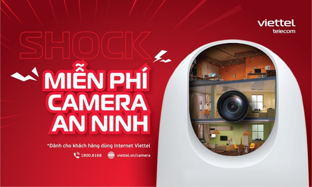 Miễn phí camera an ninh cho toàn bộ khách hàng dùng Internet Viettel- Ảnh 1. Miễn phí camera an ninh cho toàn bộ khách hàng dùng Internet Viettel- Ảnh 1.