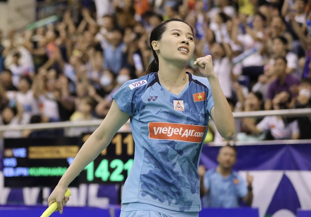 Nguyễn Thùy Linh đòi nợ thành công tay vợt Indonesia ở giải Thụy Sĩ mở rộng- Ảnh 1.