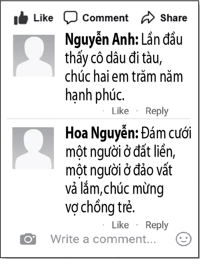 Lan tỏa trên mạng xã hội: Thú vị đám cưới rước dâu bằng tàu cao tốc- Ảnh 3.