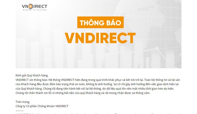 Ủy ban Chứng khoán cảnh báo ngay trong đêm về sự cố của VNDirect- Ảnh 2.