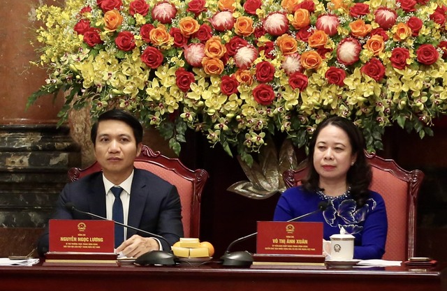 Quyền Chủ tịch nước Võ Thị Ánh Xuân gặp mặt các doanh nhân trẻ Việt Nam- Ảnh 2.