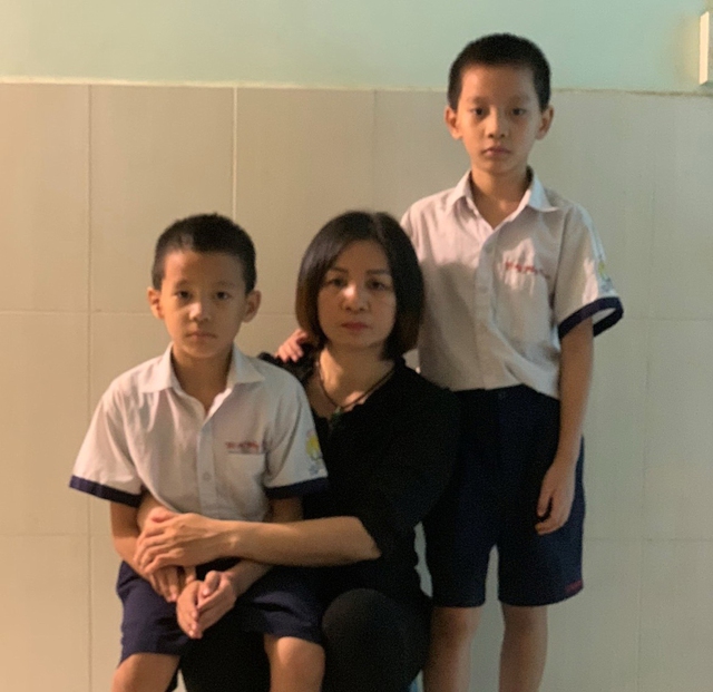Chị Hà cùng các con mong nhận được sự quan tâm, hỗ trợ từ cộng đồng  ảnh: DUY KHANG