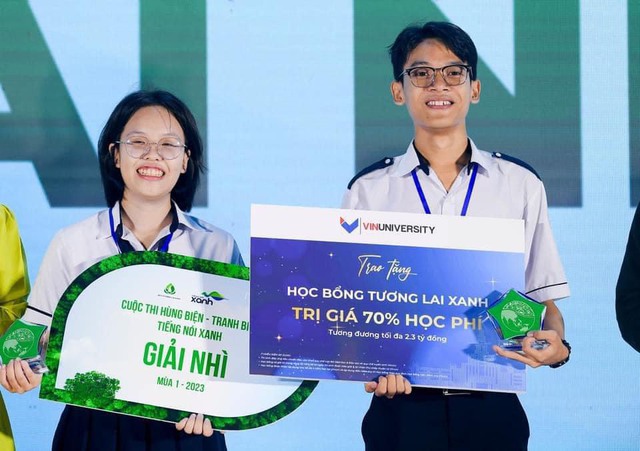Hai học sinh Phú Yên đoạt giải nhì cuộc thi Tiếng nói xanh- Ảnh 1.