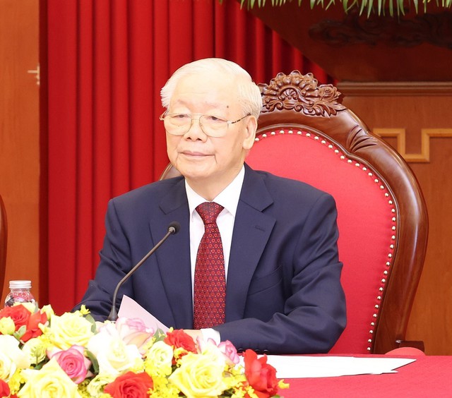 Tổng Bí thư Nguyễn Phú Trọng chúc mừng năm mới Lào và Campuchia- Ảnh 1.