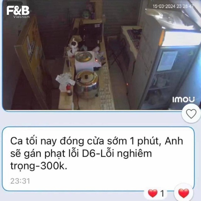 Tranh cãi chuyện tiệm trà sữa phạt nhân viên 300.000 đồng vì đóng cửa sớm 1 phút- Ảnh 1.