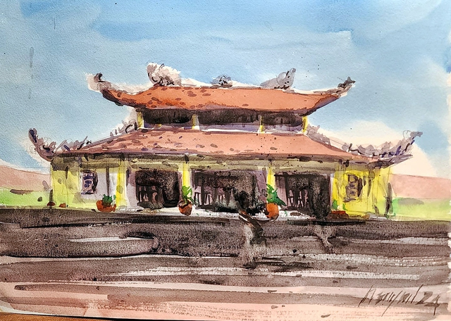 Góc ký họa: Chùa Linh Quang- Ảnh 5.