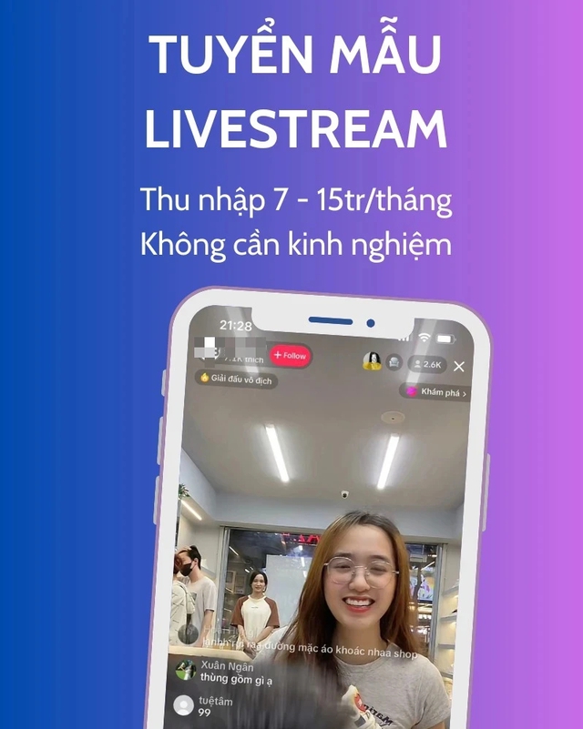 Biết livestream là có thêm cơ hội việc làm?- Ảnh 1.