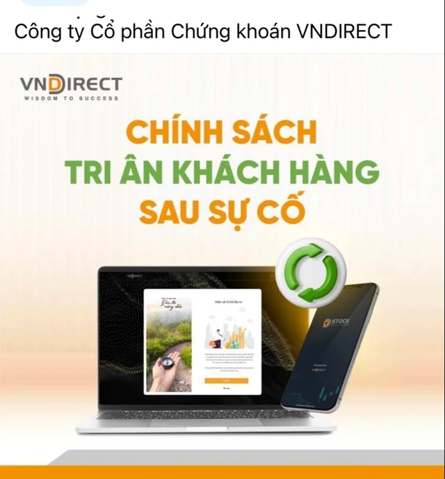 Sau sự cố, VNDIRECT đưa ra chương trình tri ân khách hàng- Ảnh 1.