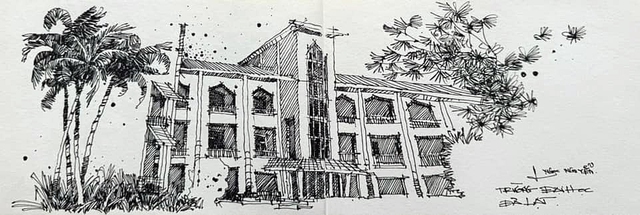 Góc ký họa: Trường đại học Đà Lạt- Ảnh 6.