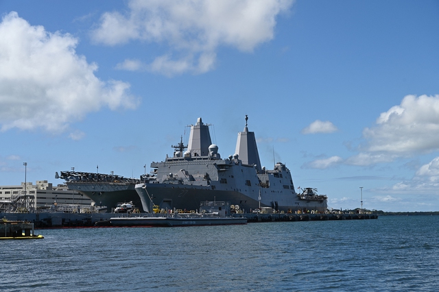 Tàu hải quân Mỹ tại Trân Châu Cảng, bang Hawaii, hồi năm 2022Ảnh: AFP