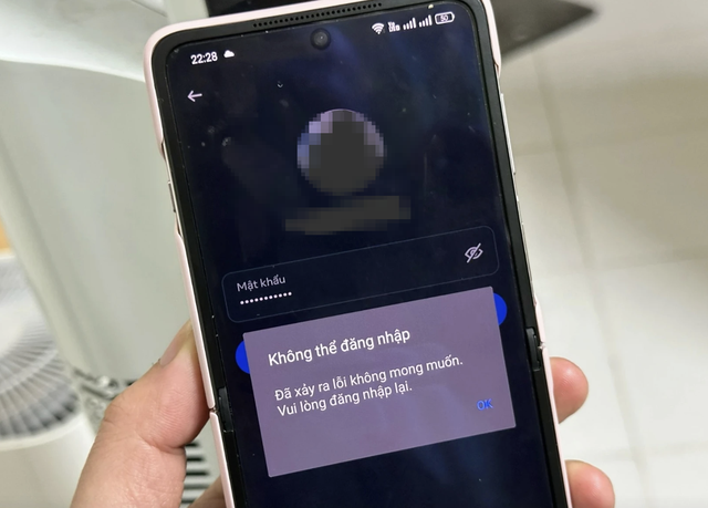 Người dùng không thể đăng nhập lại sau khi bị "văng" tài khoản
