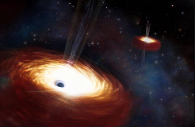 Phát hiện hai siêu hố đen nặng nhất vũ trụ, trói buộc nhau suốt 3 tỉ năm- Ảnh 1.