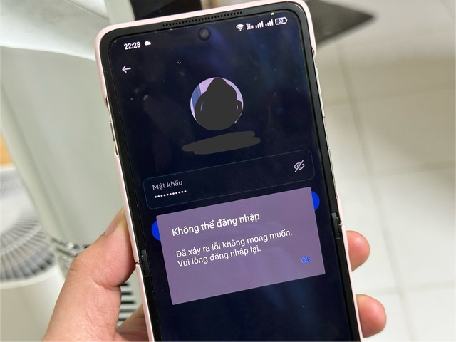 Người dùng không thể đăng nhập lại sau khi bị "văng" tài khoản