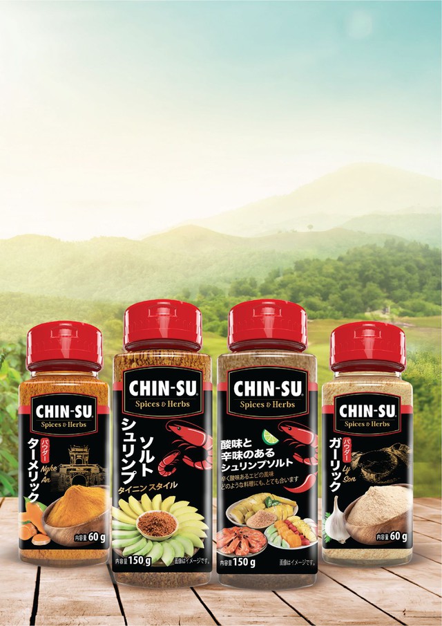 Bộ gia vị bột & hạt đặc sản CHIN-SU lần đầu tiên có mặt tại Foodex