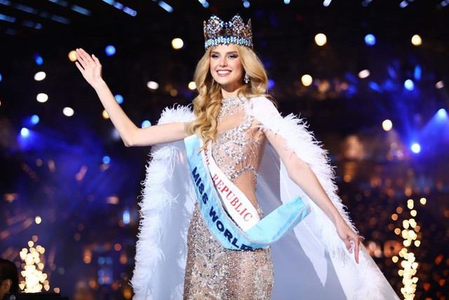 Người đẹp Cộng hòa Czech đăng quang Hoa hậu Thế giới 2024- Ảnh 1.