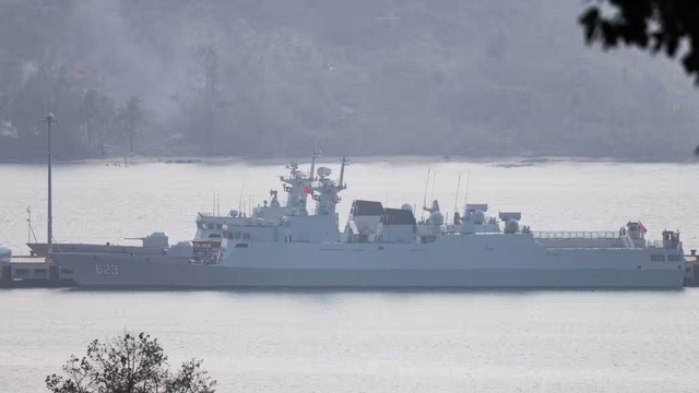 Tàu chiến Trung Quốc lại xuất hiện tại căn cứ hải quân Campuchia- Ảnh 1.